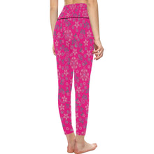 Load image into Gallery viewer, Berry Picking Pink All Over Print High-Waisted Leggings (Model L36) High-Waisted Leggings (L36) e-joyer 
