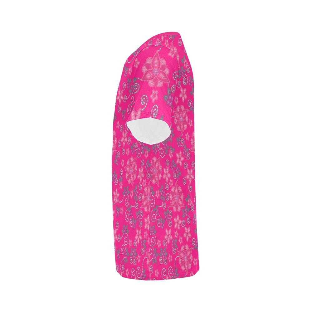 Berry Picking Pink All Over Print T-Shirt for Men (USA Size) (Model T40) All Over Print T-Shirt for Men (T40) e-joyer 