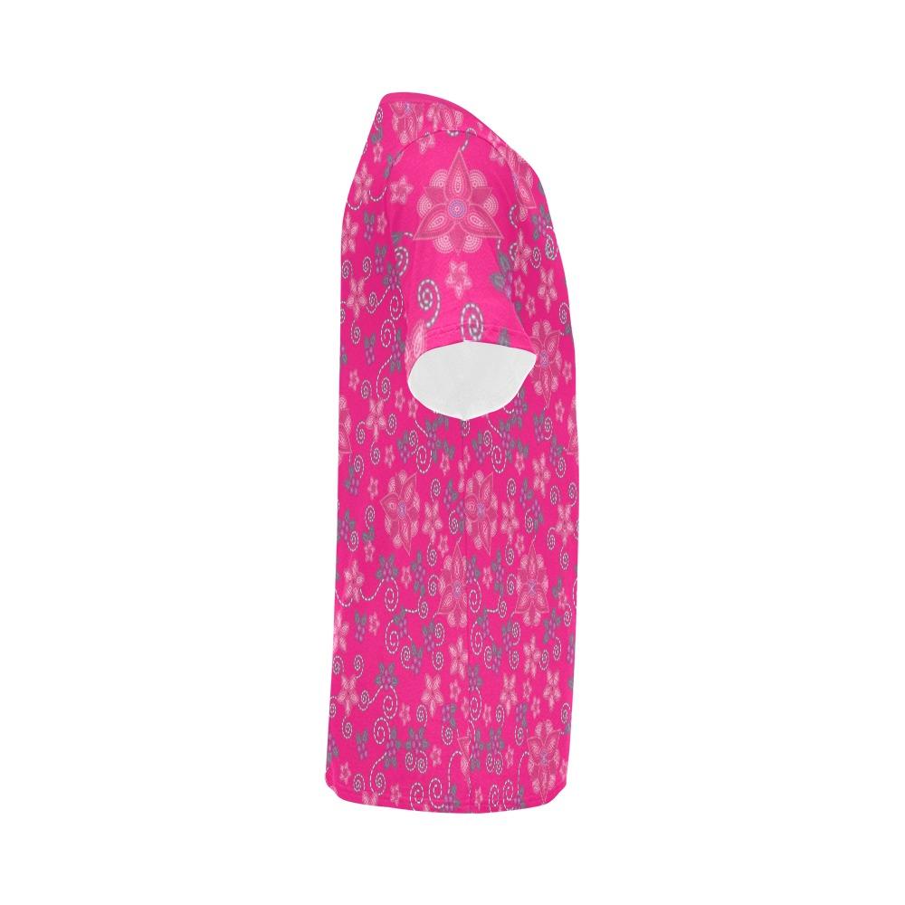 Berry Picking Pink All Over Print T-Shirt for Men (USA Size) (Model T40) All Over Print T-Shirt for Men (T40) e-joyer 