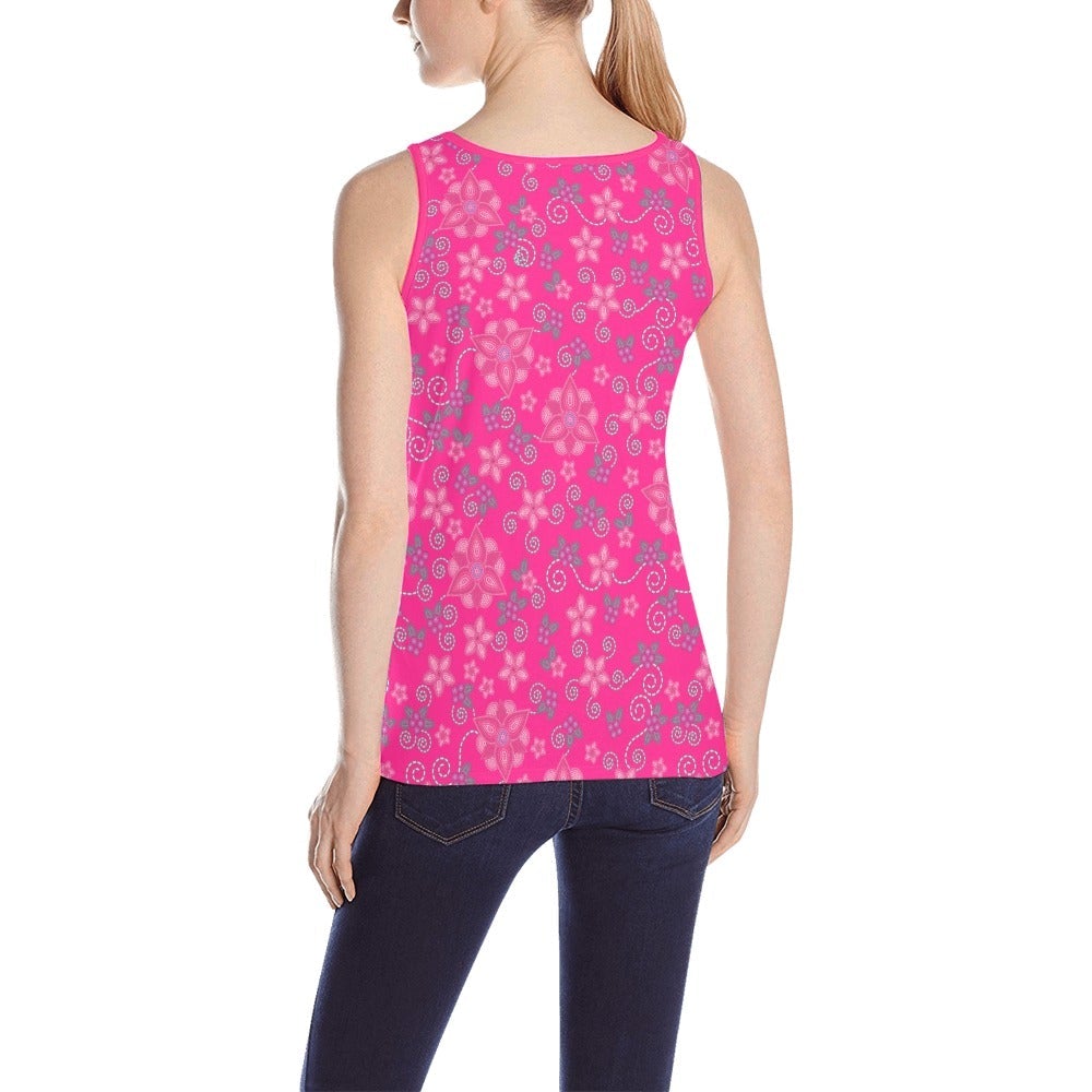 Berry Picking Pink All Over Print Tank Top for Women (Model T43) All Over Print Tank Top for Women (T43) e-joyer 