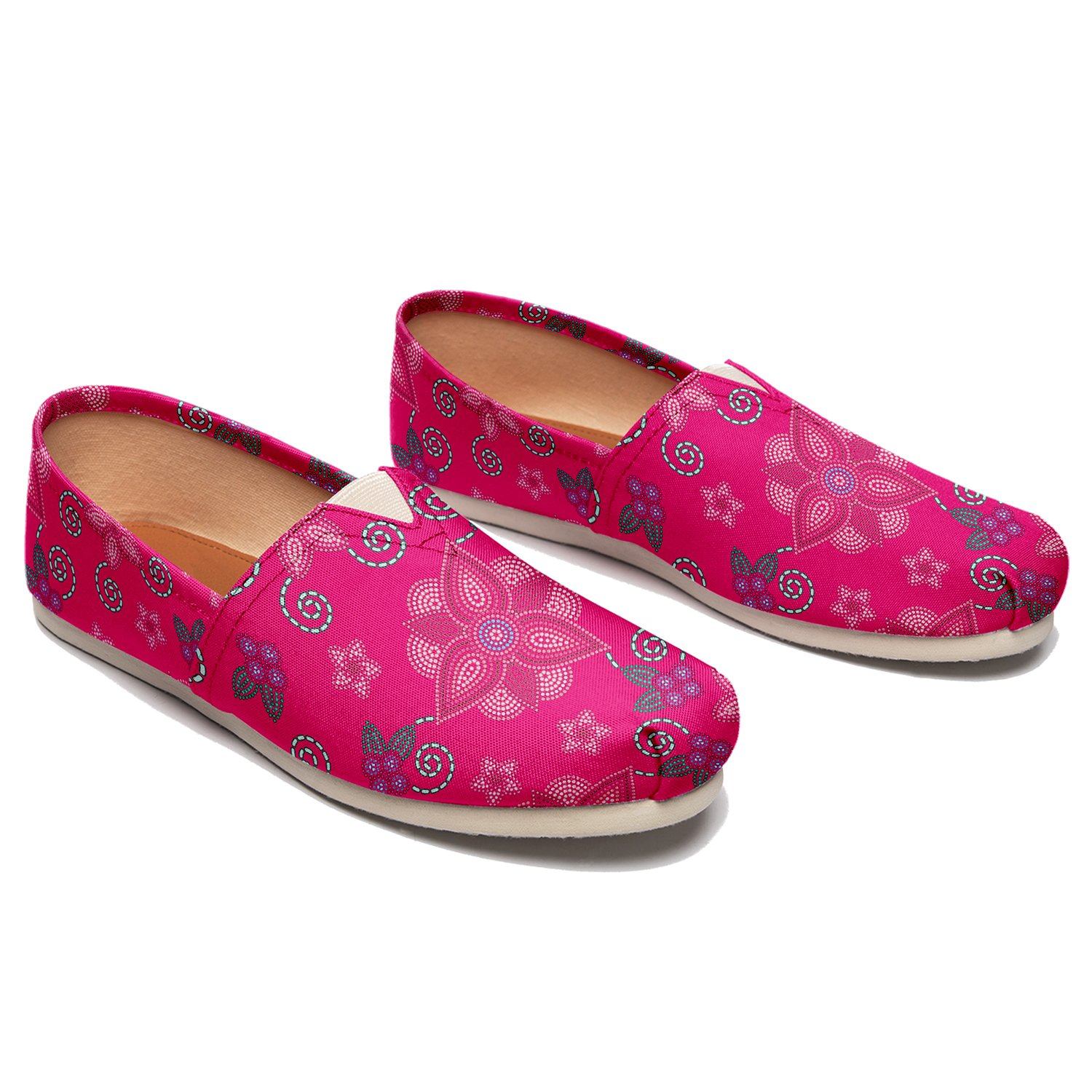 Berry Picking Pink Casual Unisex Slip On Shoe Herman 