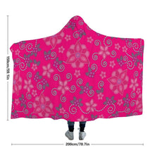 Load image into Gallery viewer, Berry Picking Pink Hooded Blanket 49 Dzine 
