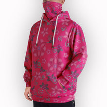 Load image into Gallery viewer, Berry Picking Pink Hoodie with Face Cover 49 Dzine 
