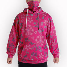 Load image into Gallery viewer, Berry Picking Pink Hoodie with Face Cover 49 Dzine 
