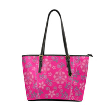 Load image into Gallery viewer, Berry Picking Pink Leather Tote Bag/Large (Model 1640) bag e-joyer 
