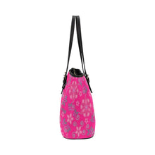 Load image into Gallery viewer, Berry Picking Pink Leather Tote Bag/Large (Model 1640) bag e-joyer 
