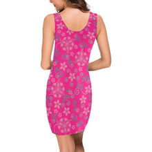 Load image into Gallery viewer, Berry Picking Pink Medea Vest Dress (Model D06) Medea Vest Dress (D06) e-joyer 
