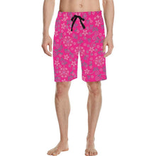 Load image into Gallery viewer, Berry Picking Pink Men&#39;s All Over Print Casual Shorts (Model L23) short e-joyer 
