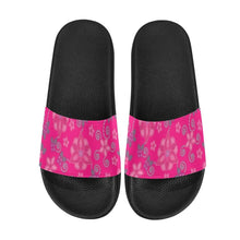 Load image into Gallery viewer, Berry Picking Pink Men&#39;s Slide Sandals (Model 057) Men&#39;s Slide Sandals (057) e-joyer 
