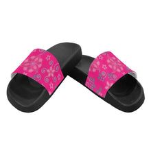 Load image into Gallery viewer, Berry Picking Pink Men&#39;s Slide Sandals (Model 057) Men&#39;s Slide Sandals (057) e-joyer 
