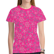 Load image into Gallery viewer, Berry Picking Pink New All Over Print T-shirt for Women (Model T45) tshirt e-joyer 
