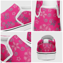 Load image into Gallery viewer, Berry Picking Pink Otoyimm Kid&#39;s Canvas Slip On Shoes otoyimm Herman 
