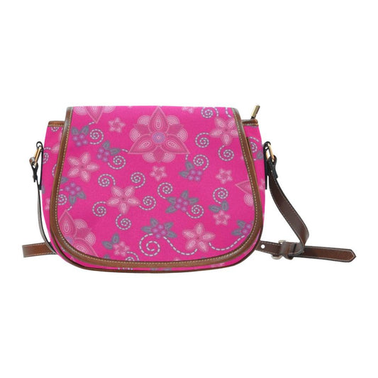 Berry Picking Pink Saddle Bag/Large (Model 1649) bag e-joyer 