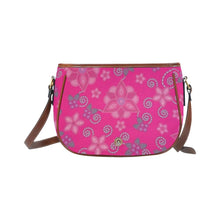 Load image into Gallery viewer, Berry Picking Pink Saddle Bag/Small (Model 1649) Full Customization bag e-joyer 
