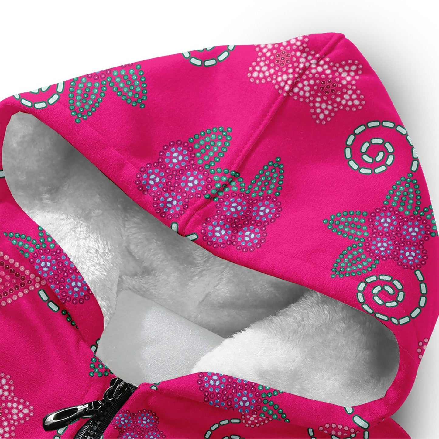 Berry Picking Pink Sherpa Hoodie hoodie Herman 