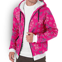 Load image into Gallery viewer, Berry Picking Pink Sherpa Hoodie hoodie Herman 
