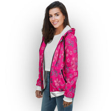 Load image into Gallery viewer, Berry Picking Pink Sherpa Hoodie hoodie Herman 
