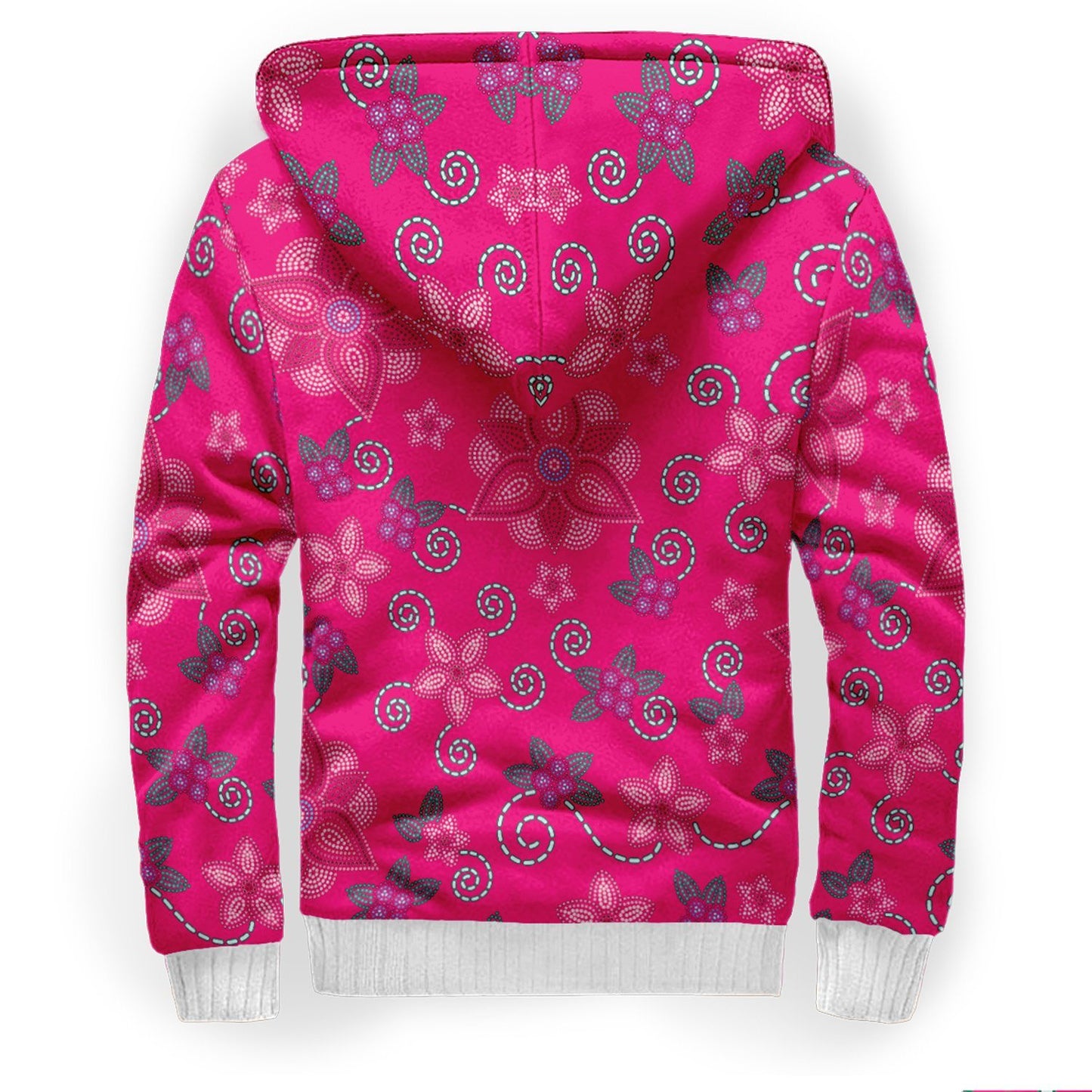 Berry Picking Pink Sherpa Hoodie hoodie Herman 