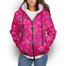 Load image into Gallery viewer, Berry Picking Pink Sherpa Hoodie hoodie Herman 
