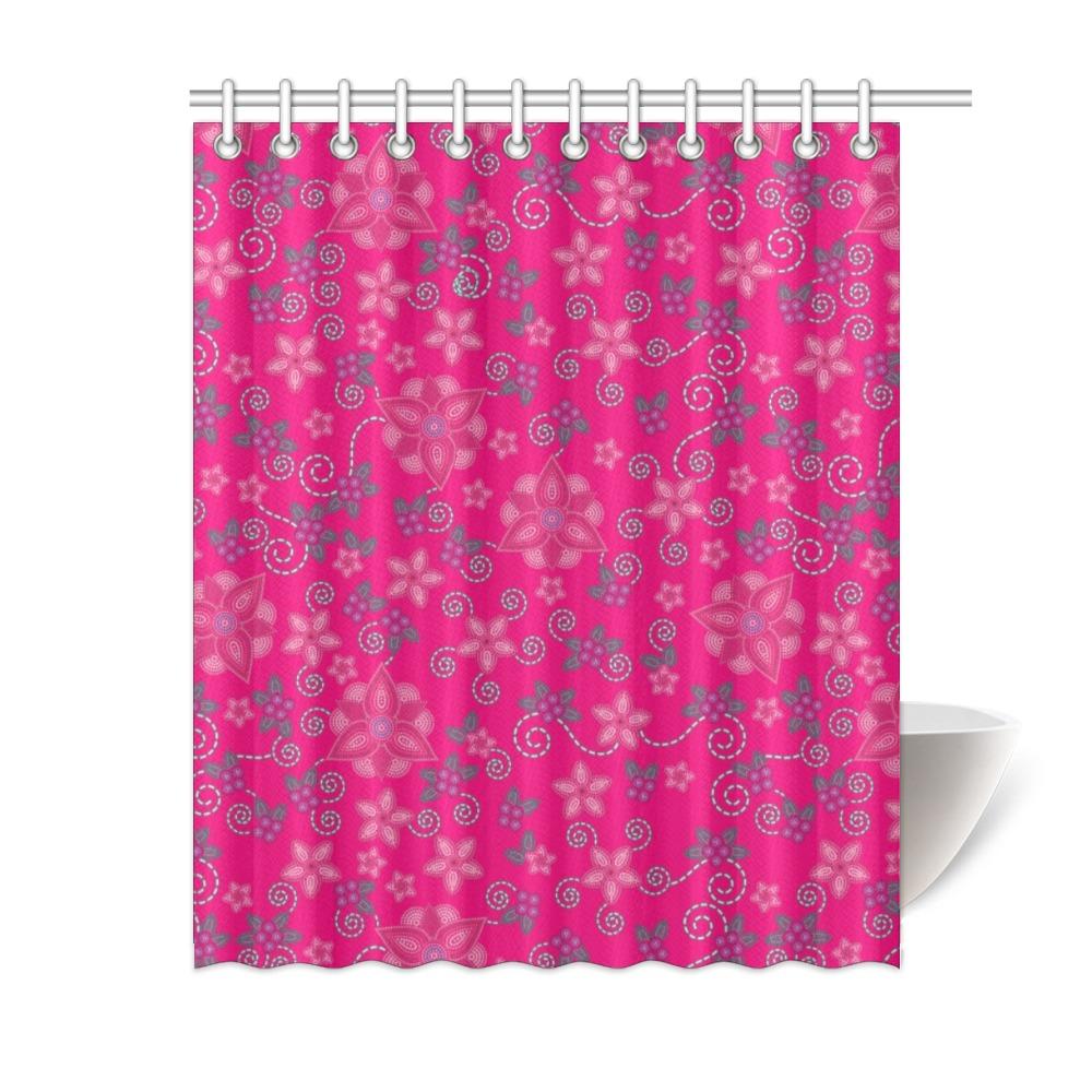 Berry Picking Pink Shower Curtain 60