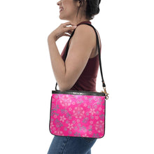 Load image into Gallery viewer, Berry Picking Pink Small Shoulder Bag (Model 1710) Small Shoulder Bag (1710) e-joyer 
