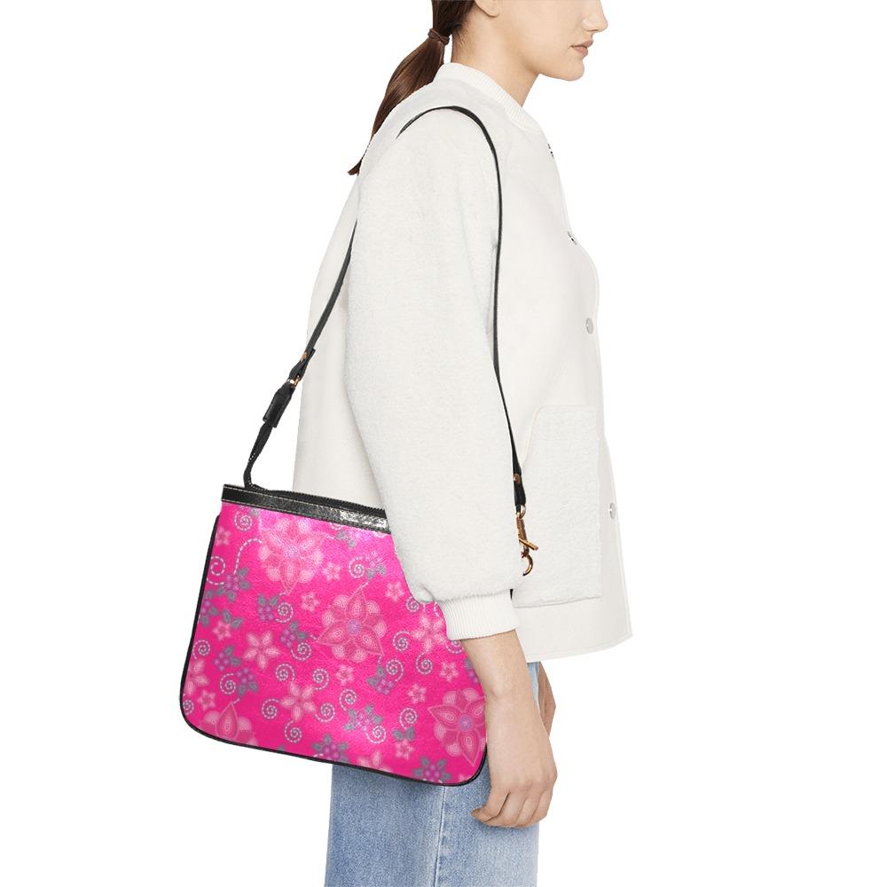Berry Picking Pink Small Shoulder Bag (Model 1710) Small Shoulder Bag (1710) e-joyer 