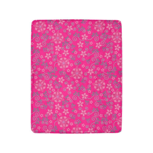 Berry Picking Pink Ultra-Soft Micro Fleece Blanket 40