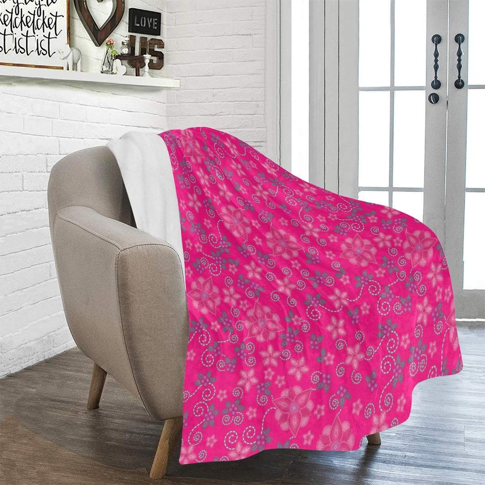 Berry Picking Pink Ultra-Soft Micro Fleece Blanket 50"x60" Ultra-Soft Blanket 50''x60'' e-joyer 