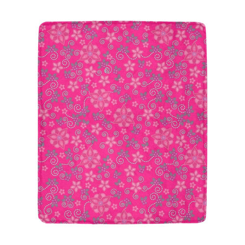 Berry Picking Pink Ultra-Soft Micro Fleece Blanket 50