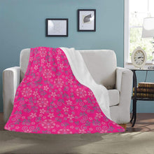 Load image into Gallery viewer, Berry Picking Pink Ultra-Soft Micro Fleece Blanket 50&quot;x60&quot; Ultra-Soft Blanket 50&#39;&#39;x60&#39;&#39; e-joyer 
