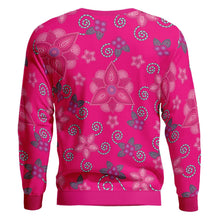 Load image into Gallery viewer, Berry Picking Pink Unisex Crewneck Long Sleeve Top 49 Dzine 
