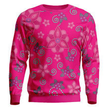 Load image into Gallery viewer, Berry Picking Pink Unisex Crewneck Long Sleeve Top 49 Dzine 
