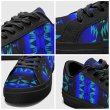 Load image into Gallery viewer, Between the Blue Ridge Mountains Aapisi Low Top Canvas Shoes Black Sole 49 Dzine 
