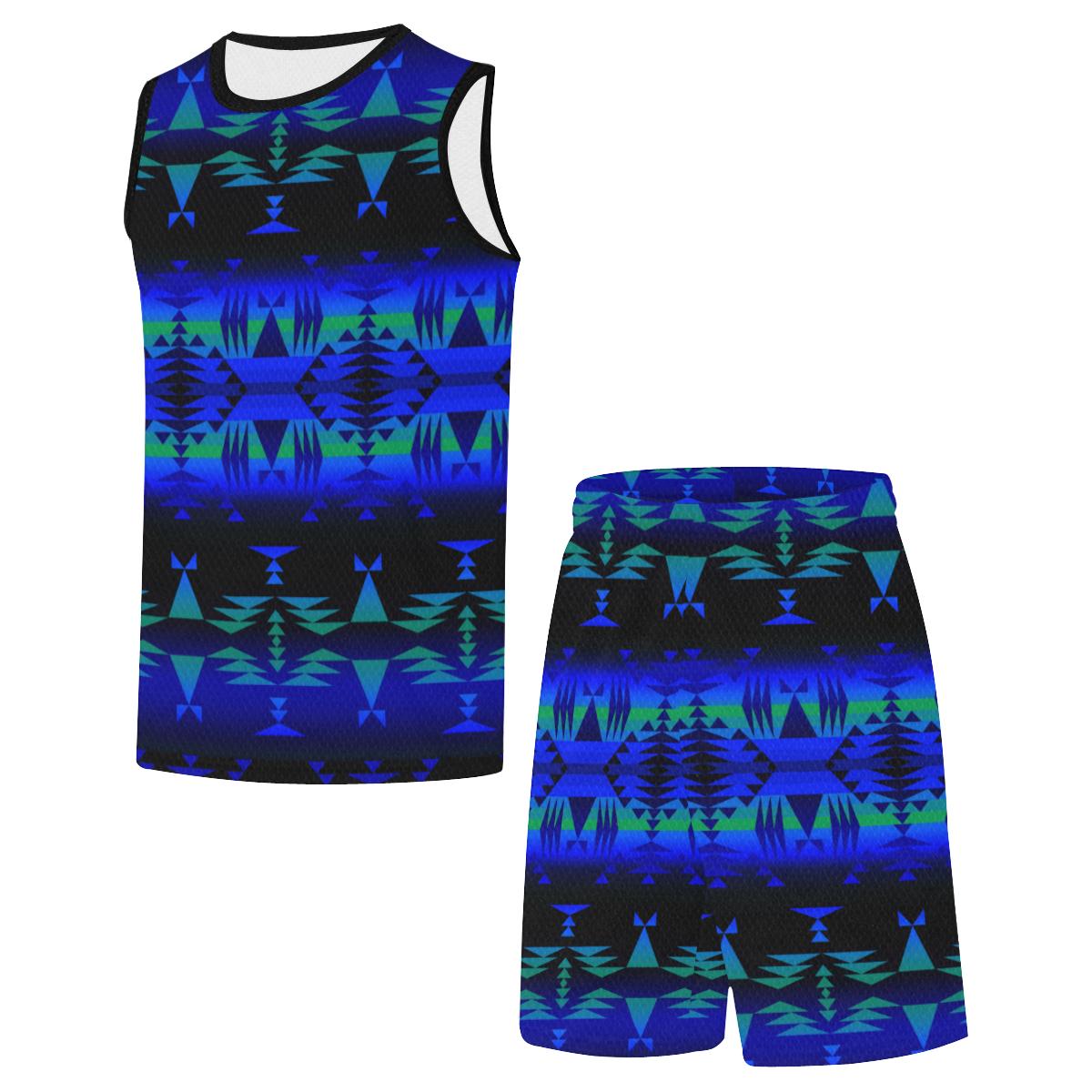 Between the Blue Ridge Mountains All Over Print Basketball Uniform Basketball Uniform e-joyer 