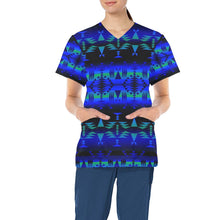 Load image into Gallery viewer, Between the Blue Ridge Mountains All Over Print Scrub Top Scrub Top e-joyer 
