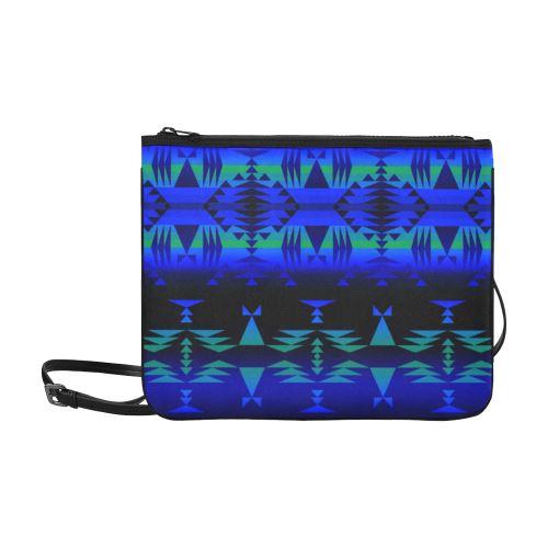 Between the Blue Ridge Mountains Slim Clutch Bag (Model 1668) Slim Clutch Bags (1668) e-joyer 