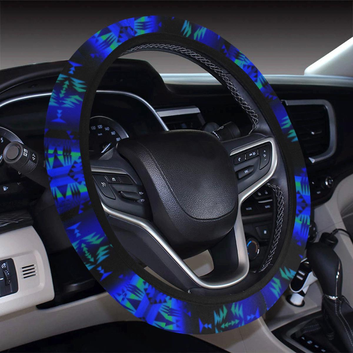 Between the Blue Ridge Mountains Steering Wheel Cover with Elastic Edge Steering Wheel Cover with Elastic Edge e-joyer 