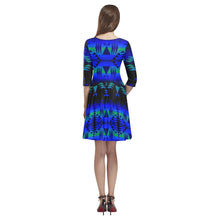 Load image into Gallery viewer, Between the Blue Ridge Mountains Tethys Half-Sleeve Skater Dress(Model D20) Tethys Half-Sleeve Skater Dress (D20) e-joyer 

