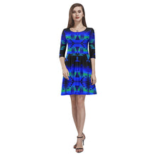 Load image into Gallery viewer, Between the Blue Ridge Mountains Tethys Half-Sleeve Skater Dress(Model D20) Tethys Half-Sleeve Skater Dress (D20) e-joyer 
