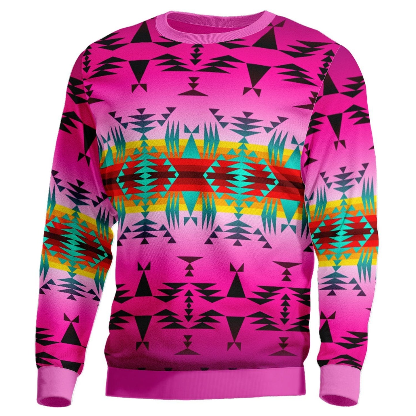 Between the Cascade Mountains Unisex Crewneck Long Sleeve Top 49 Dzine 