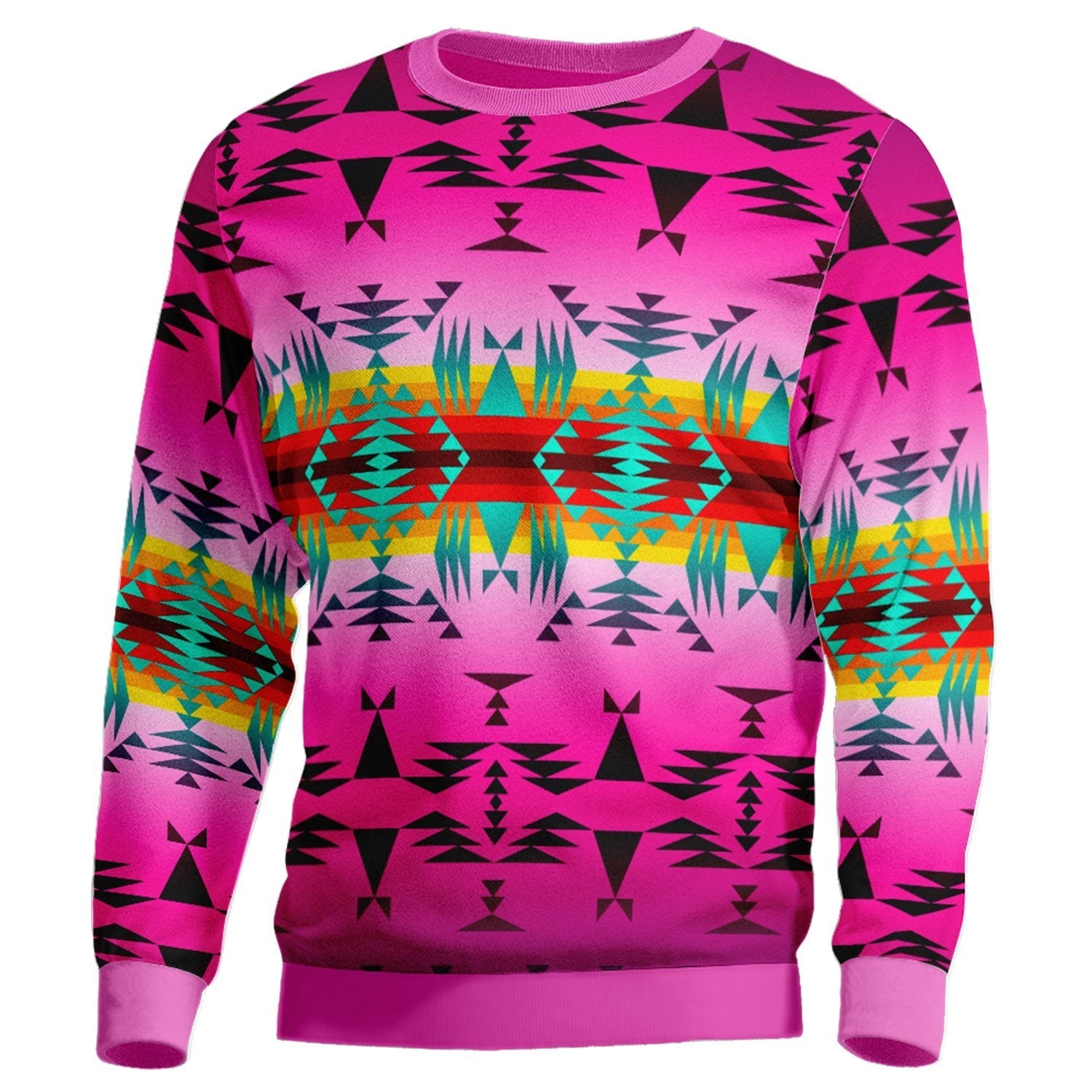 Between the Cascade Mountains Unisex Crewneck Long Sleeve Top 49 Dzine 
