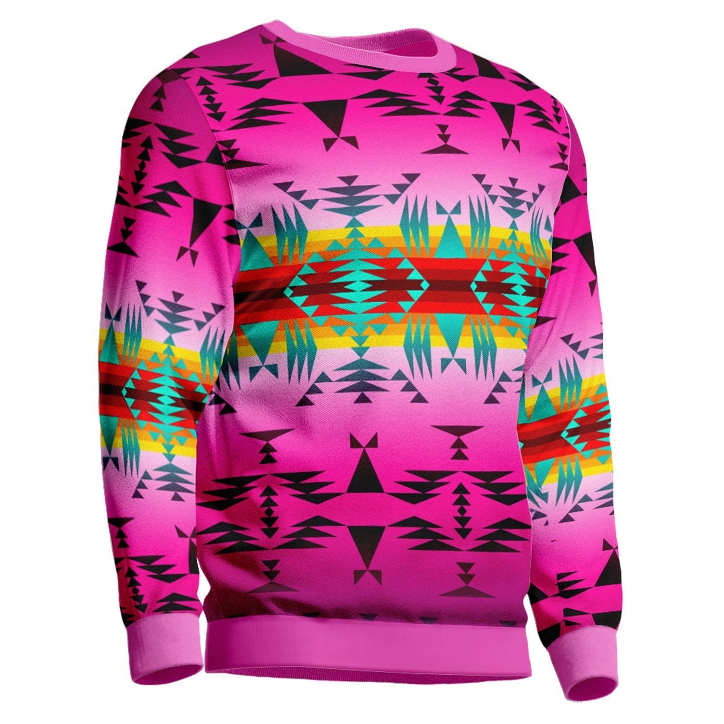 Between the Cascade Mountains Unisex Crewneck Long Sleeve Top 49 Dzine 