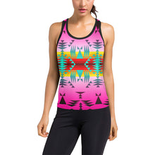 Load image into Gallery viewer, Between the Cascade Mountains Women&#39;s Racerback Tank Top (Model T60) Racerback Tank Top (T60) e-joyer 
