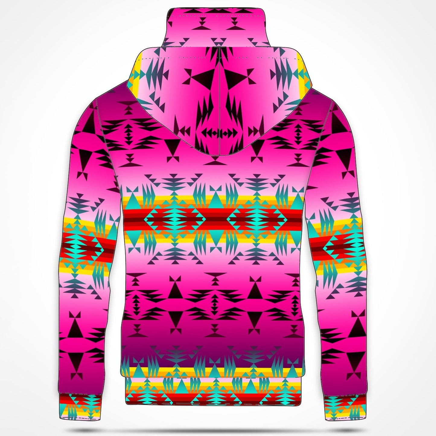 Between the Cascades Mountains Hoodie with Face Cover 49 Dzine 