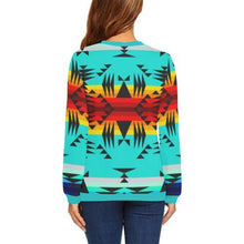 Load image into Gallery viewer, Between the Mountains All Over Print Crewneck Sweatshirt for Women (Model H18) Crewneck Sweatshirt for Women (H18) e-joyer 
