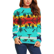 Load image into Gallery viewer, Between the Mountains All Over Print Crewneck Sweatshirt for Women (Model H18) Crewneck Sweatshirt for Women (H18) e-joyer 
