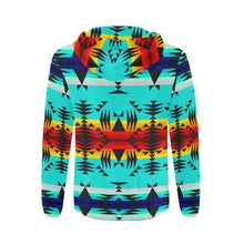 Load image into Gallery viewer, Between the Mountains All Over Print Full Zip Hoodie for Men (Model H14) All Over Print Full Zip Hoodie for Men (H14) e-joyer 
