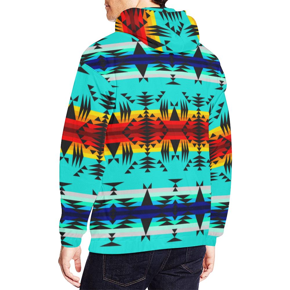 Between the Mountains All Over Print Hoodie for Men (USA Size) (Model H13) All Over Print Hoodie for Men (H13) e-joyer 