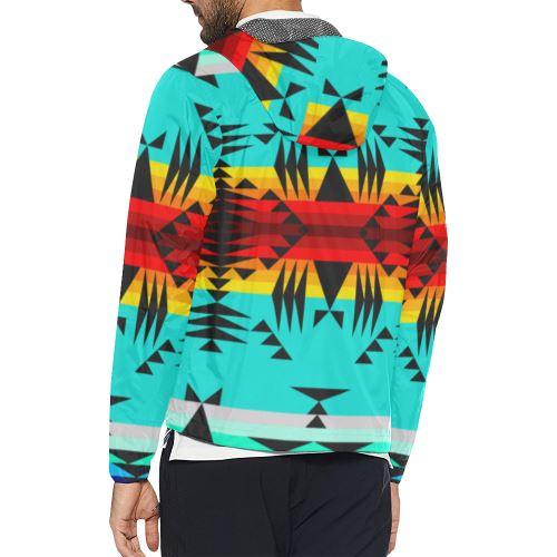 Between the Mountains All Over Print Windbreaker for Men (Model H23) All Over Print Windbreaker for Men (H23) e-joyer 