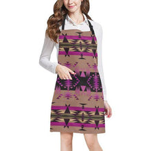 Load image into Gallery viewer, Between the Mountains Berry All Over Print Apron All Over Print Apron e-joyer 
